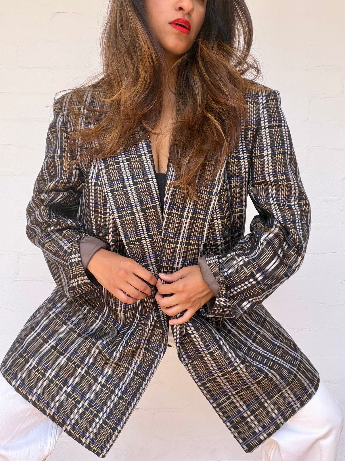 Ultra Rare Authentic Celine Check Blazer