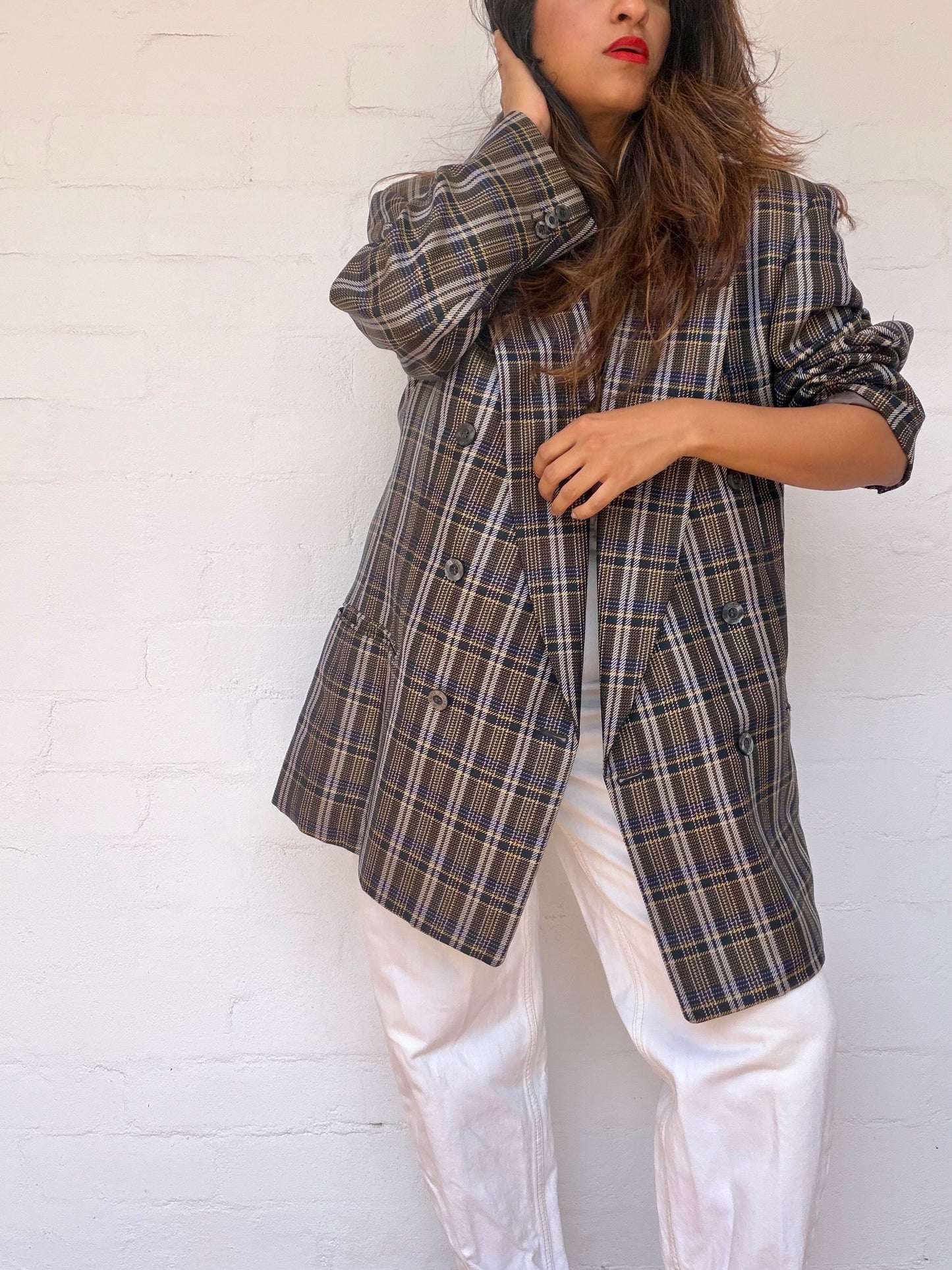 Ultra Rare Authentic Celine Check Blazer