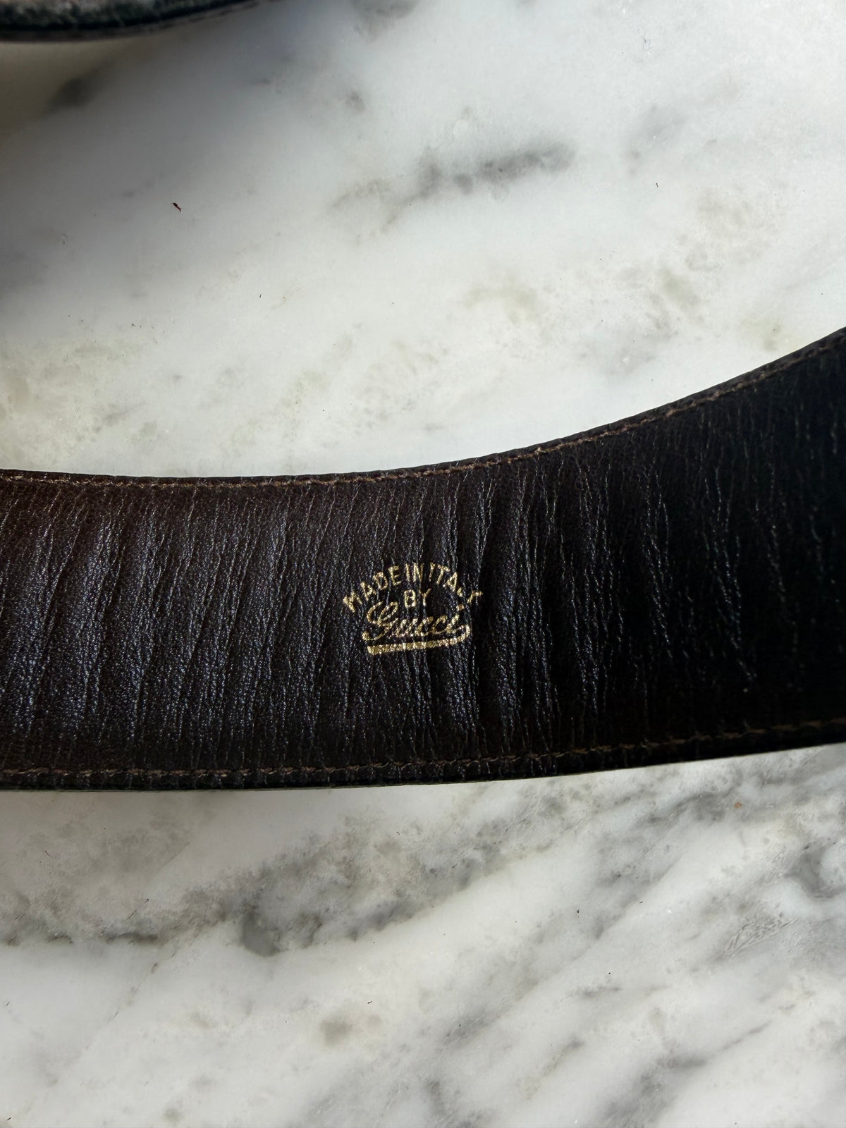 Vintage Gucci Belt - Dark Brown