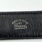 Ultra Rare Vintage Gucci Interlocking G Horsebit Belt