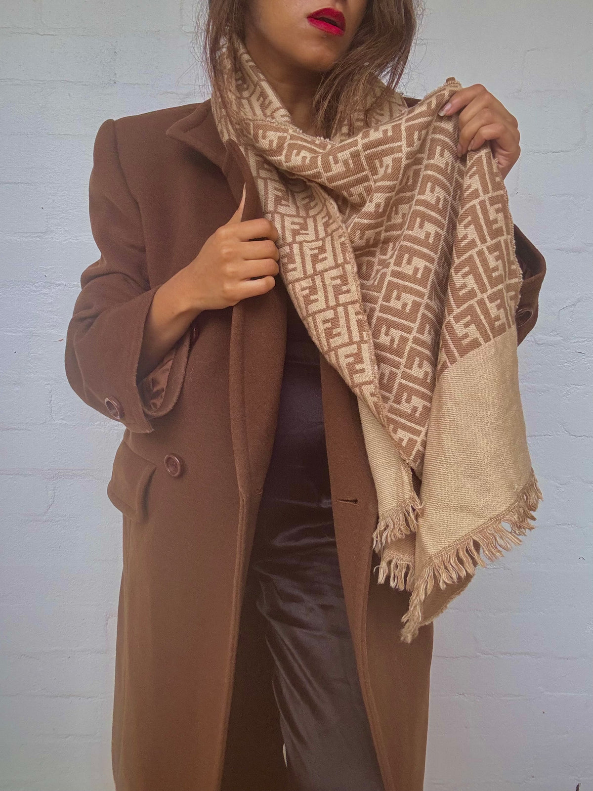 Vintage Fendi Wool Scarf