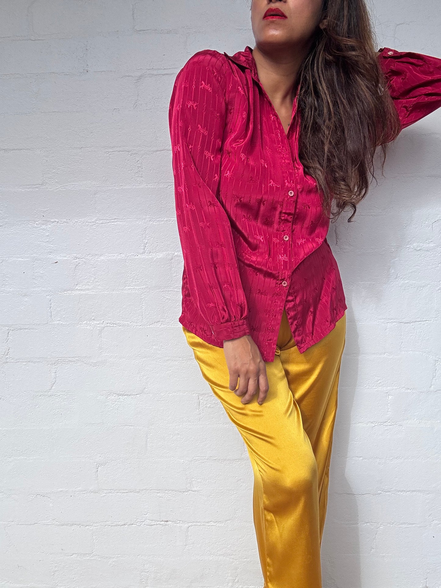 1970's Vintage Monogram Carriage Shirt
