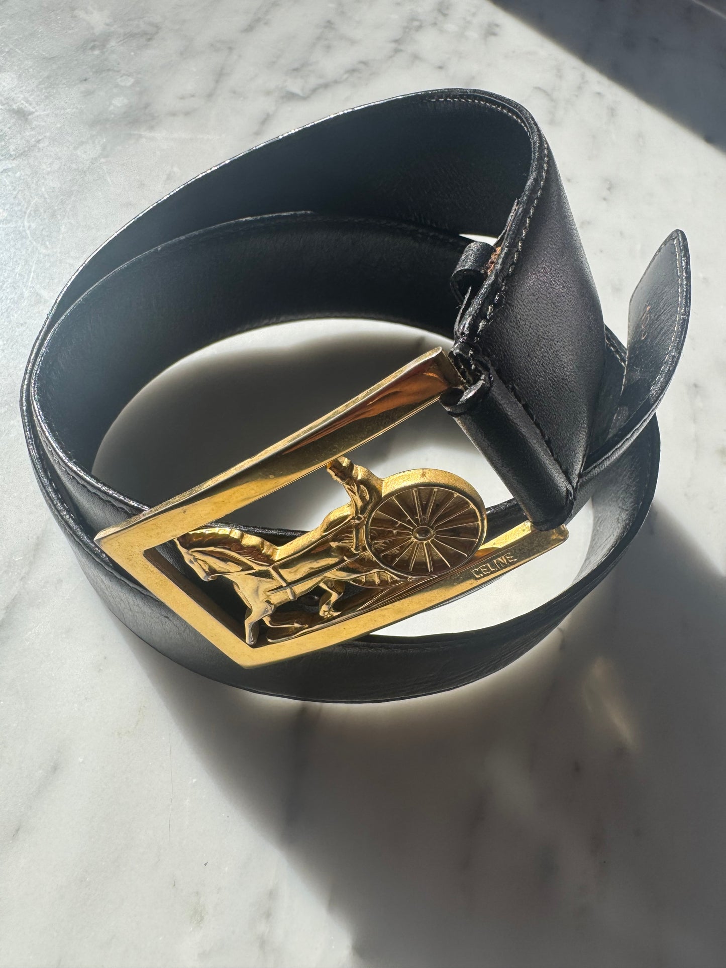 Vintage CELINE Carriage Studded Belt