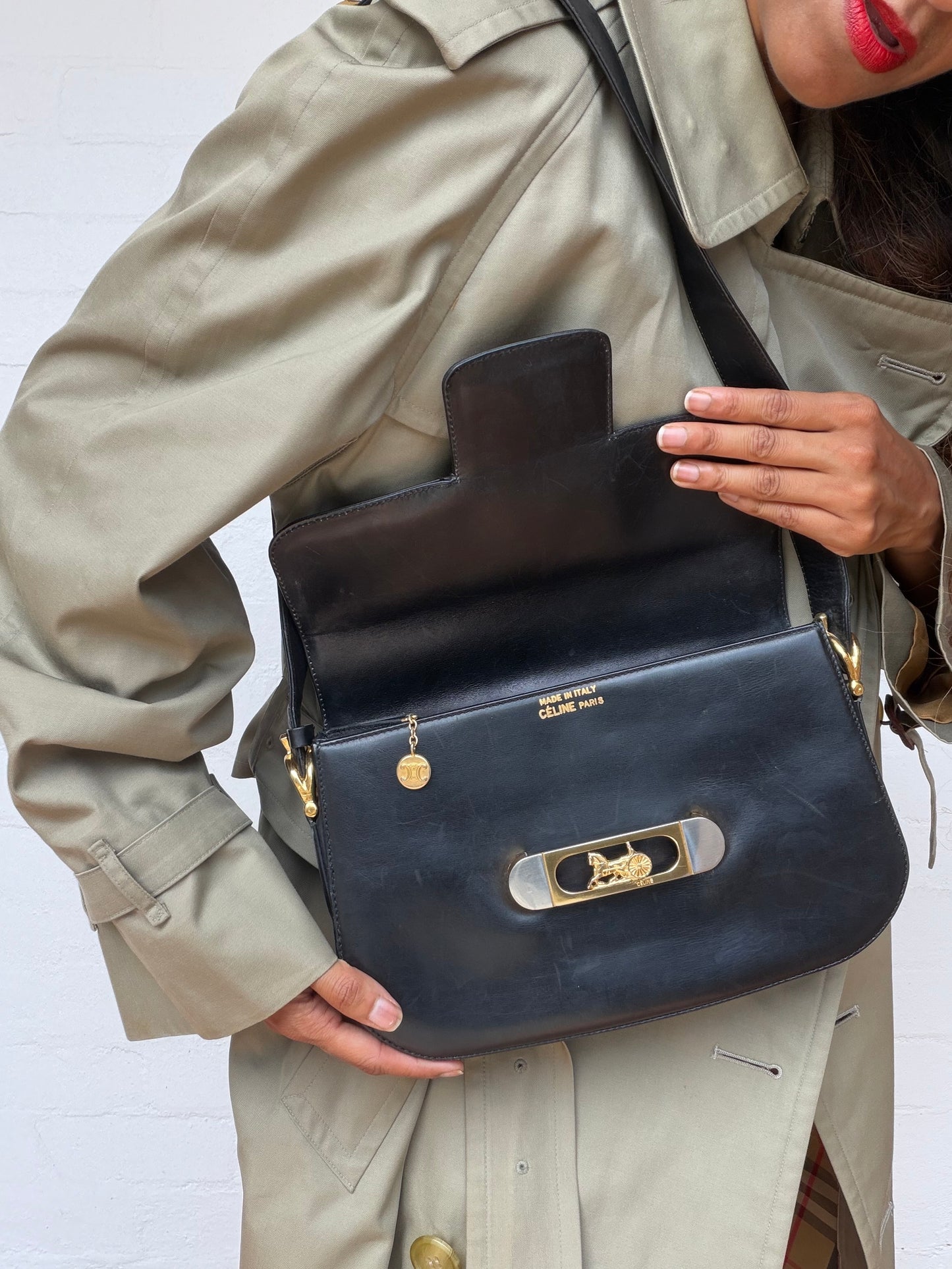 Rare Vintage CELINE Horse Carriage Bag