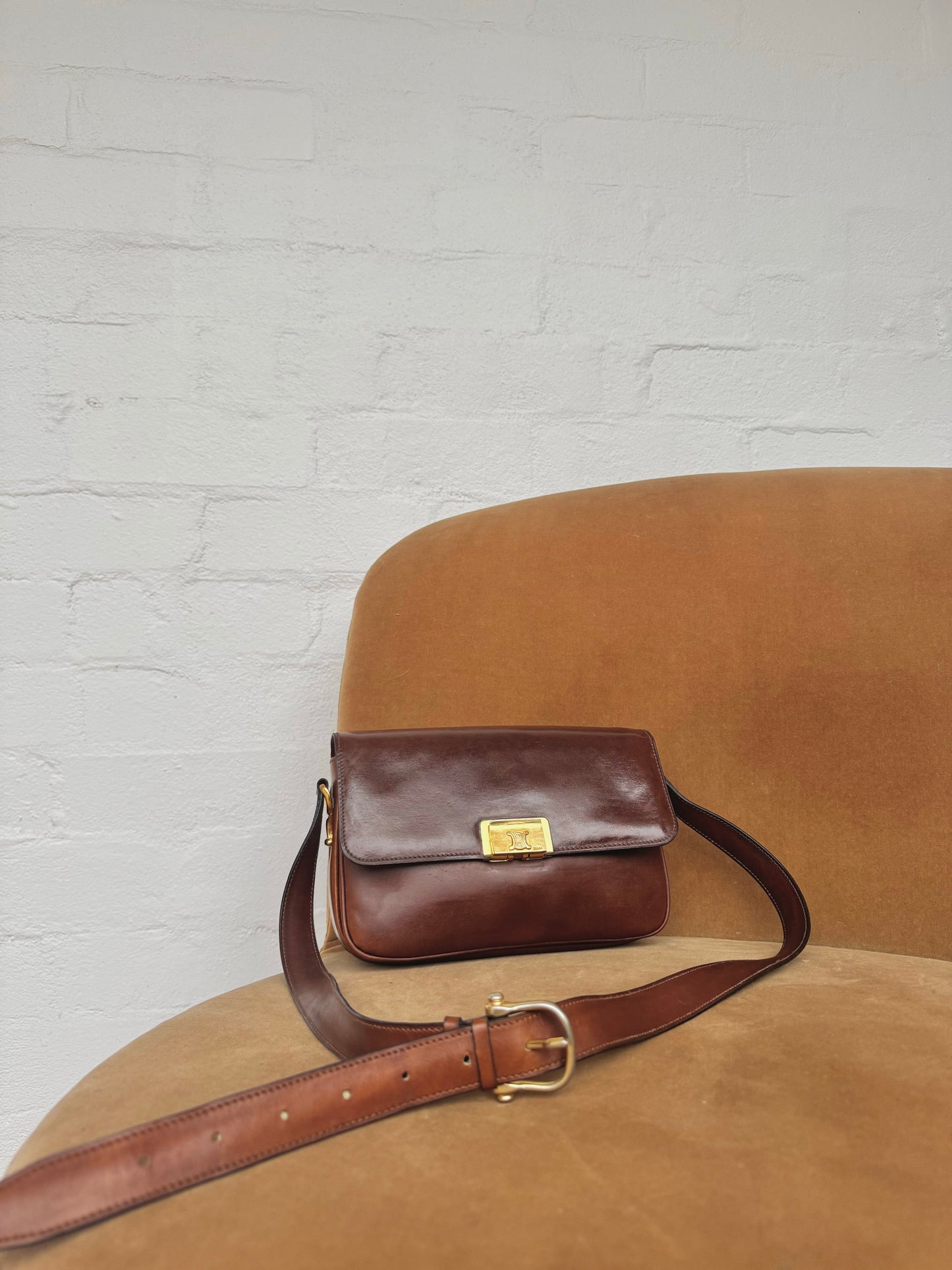 Rare Authentic Vintage Celine Triomphe Bag