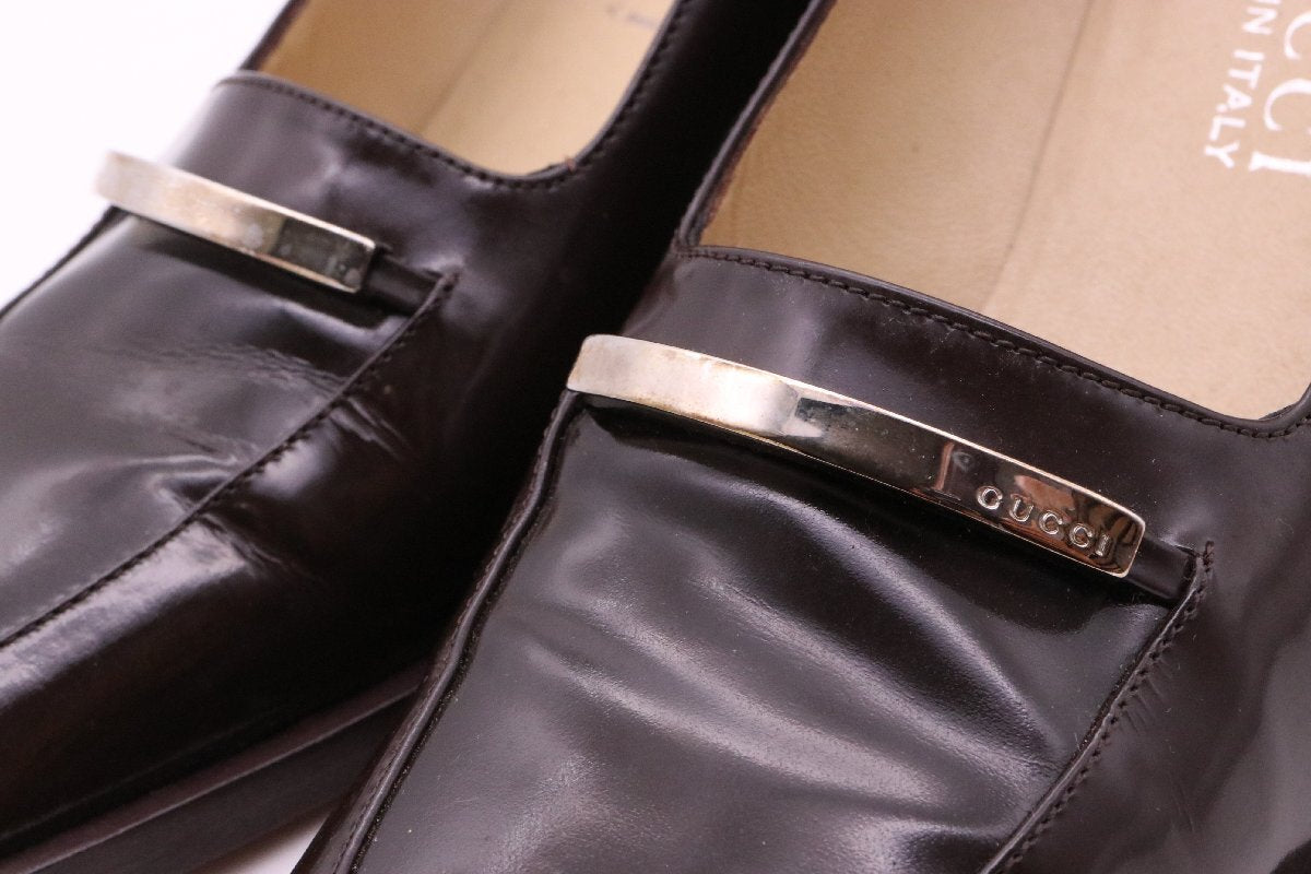Brown Gucci Pumps with Box