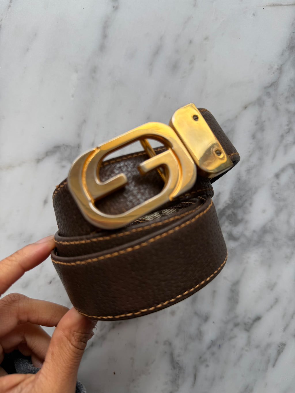 Vintage Gucci Reversible Monogram Belt