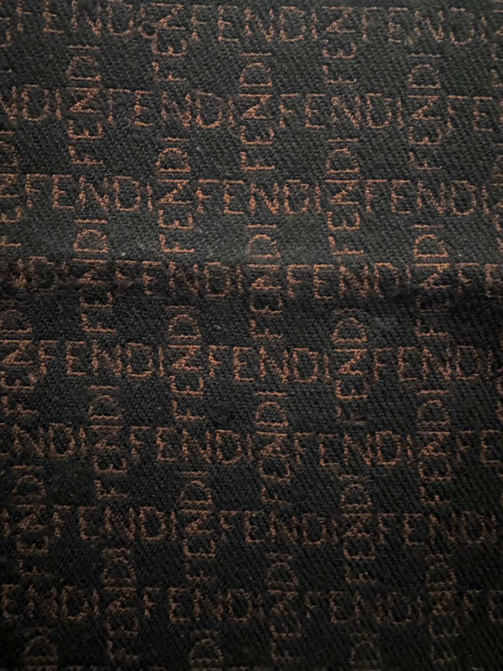 Vintage Fendi Wool Scarf - Chocolate Brown