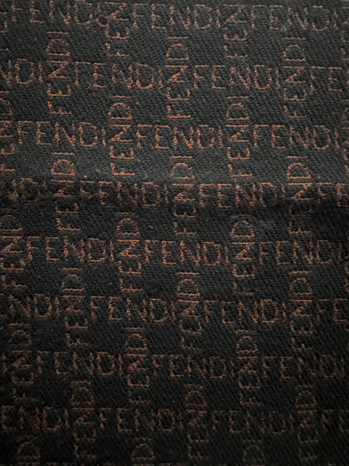 Vintage Fendi Wool Scarf - Chocolate Brown