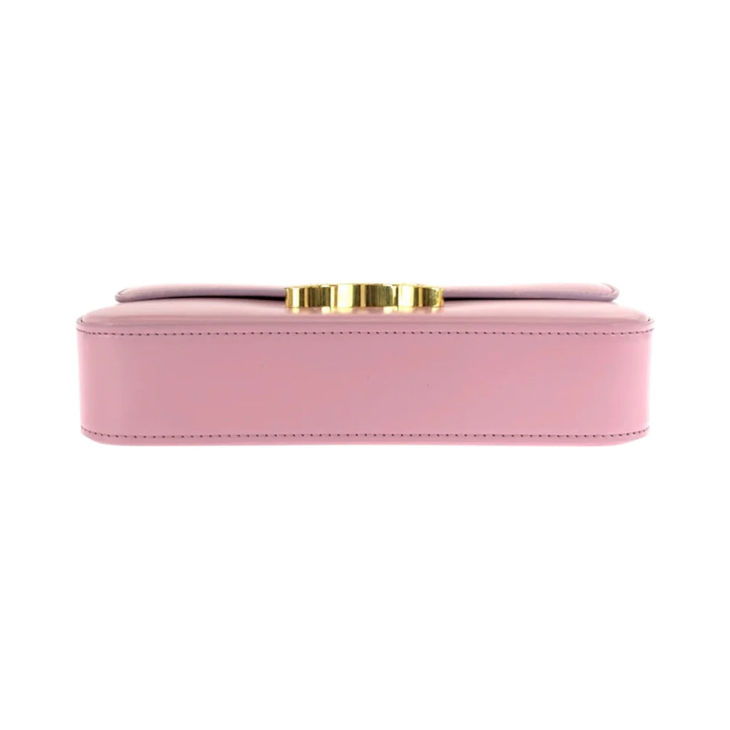 Celine Pink Leather Medium Triomphe Shoulder Bag
