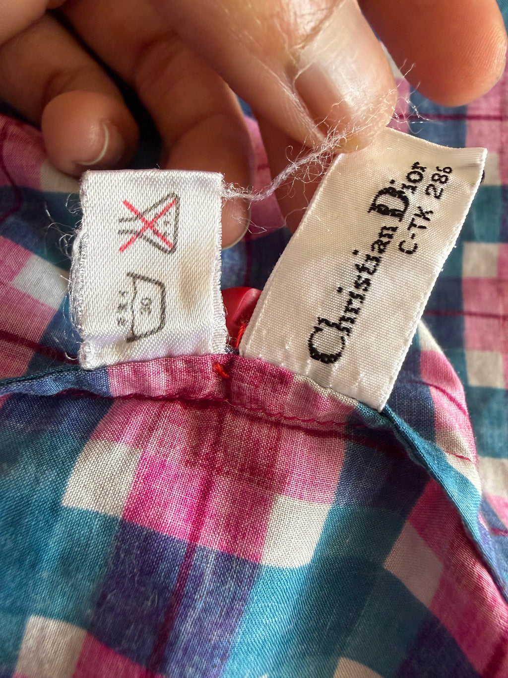 Christian Dior Pret A Porter Check Shirt