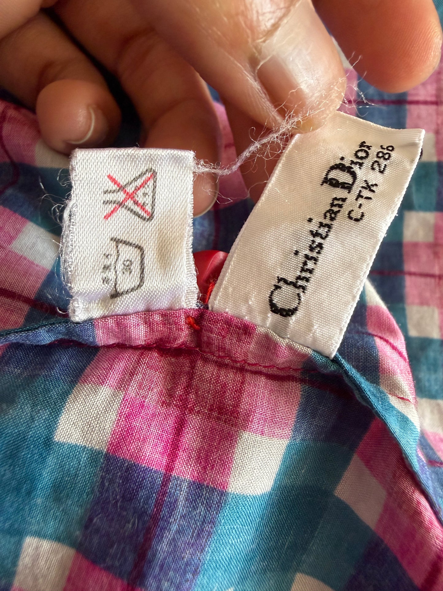 Christian Dior Pret A Porter Check Shirt