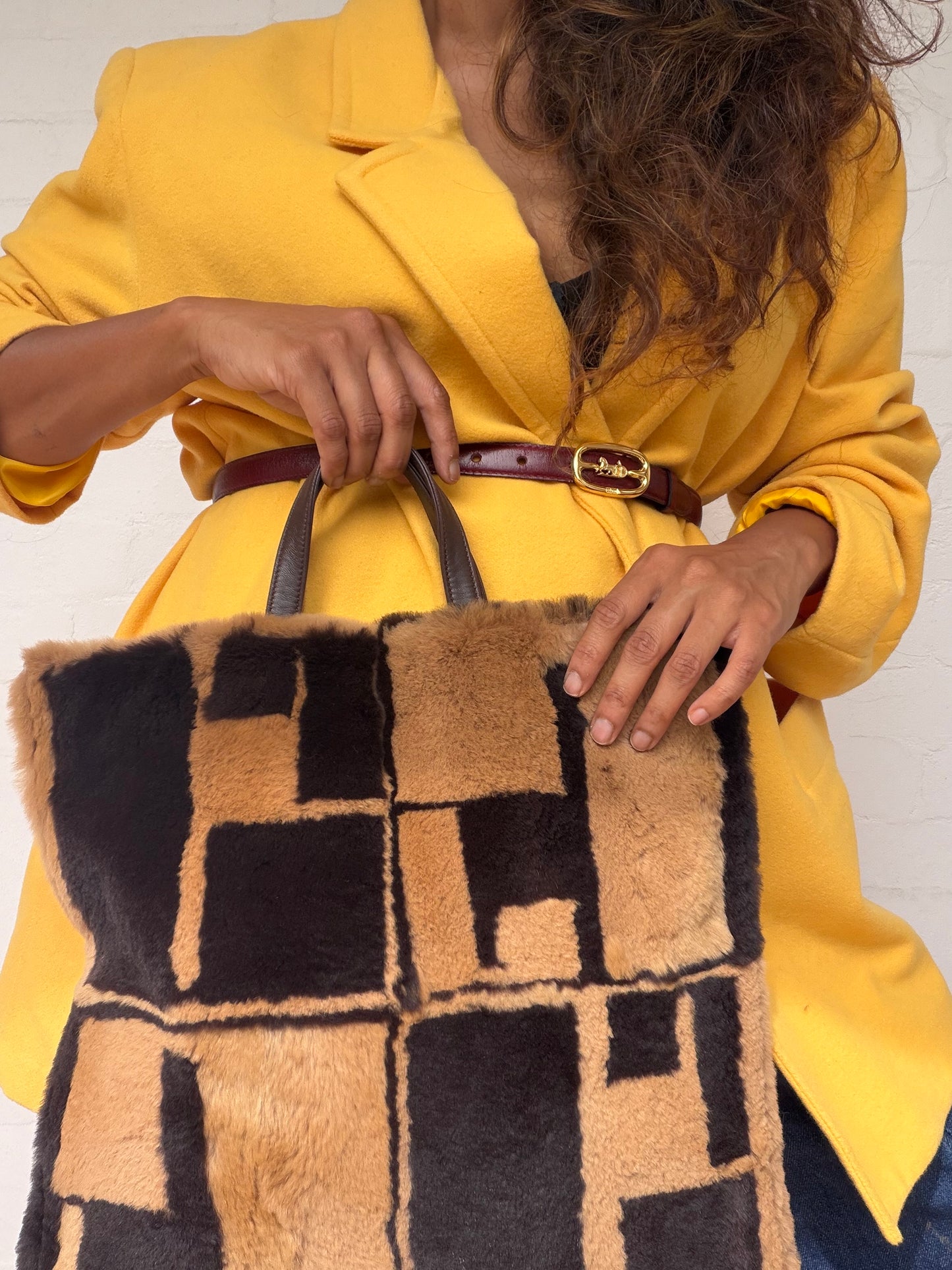 Rare Loewe Rare Shearling Bag