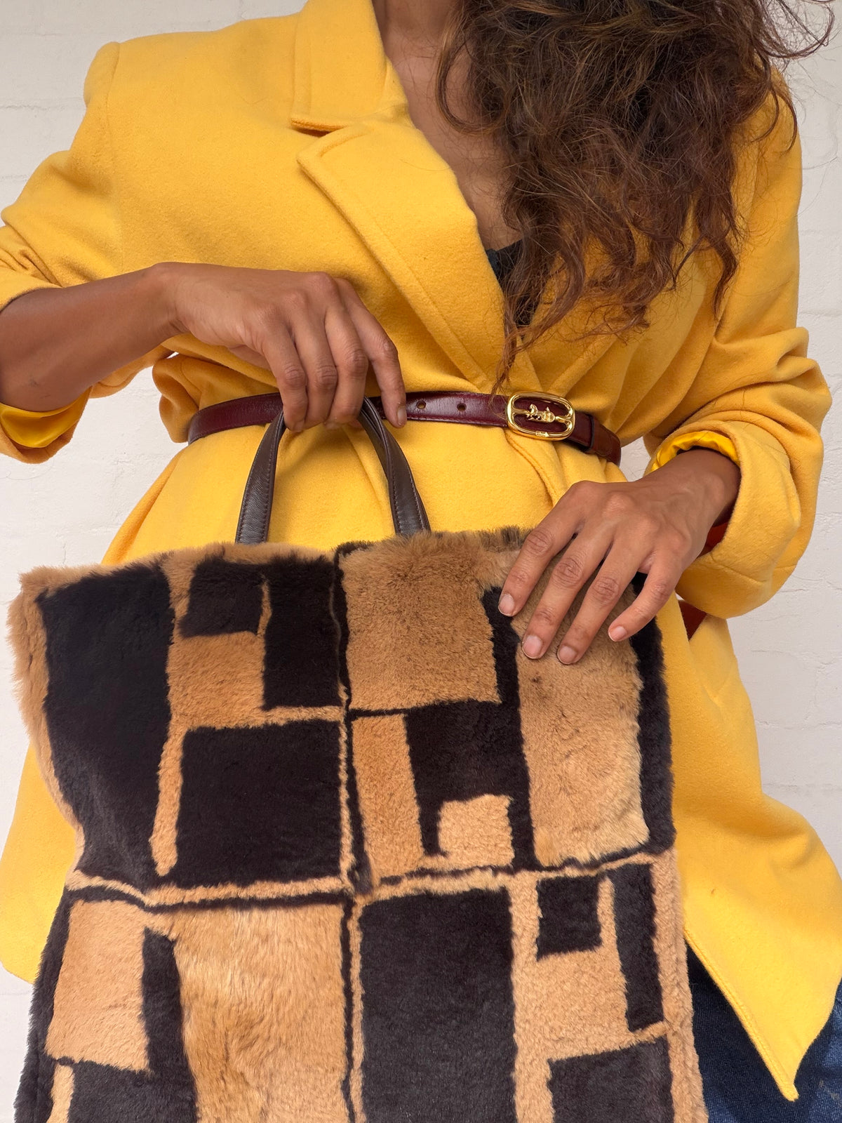 Rare Loewe Rare Shearling Bag