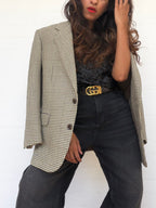 Vintage Christian Dior Houndstooth Blazer