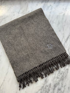 Vintage Christian Dior Wool Scarf - Grey