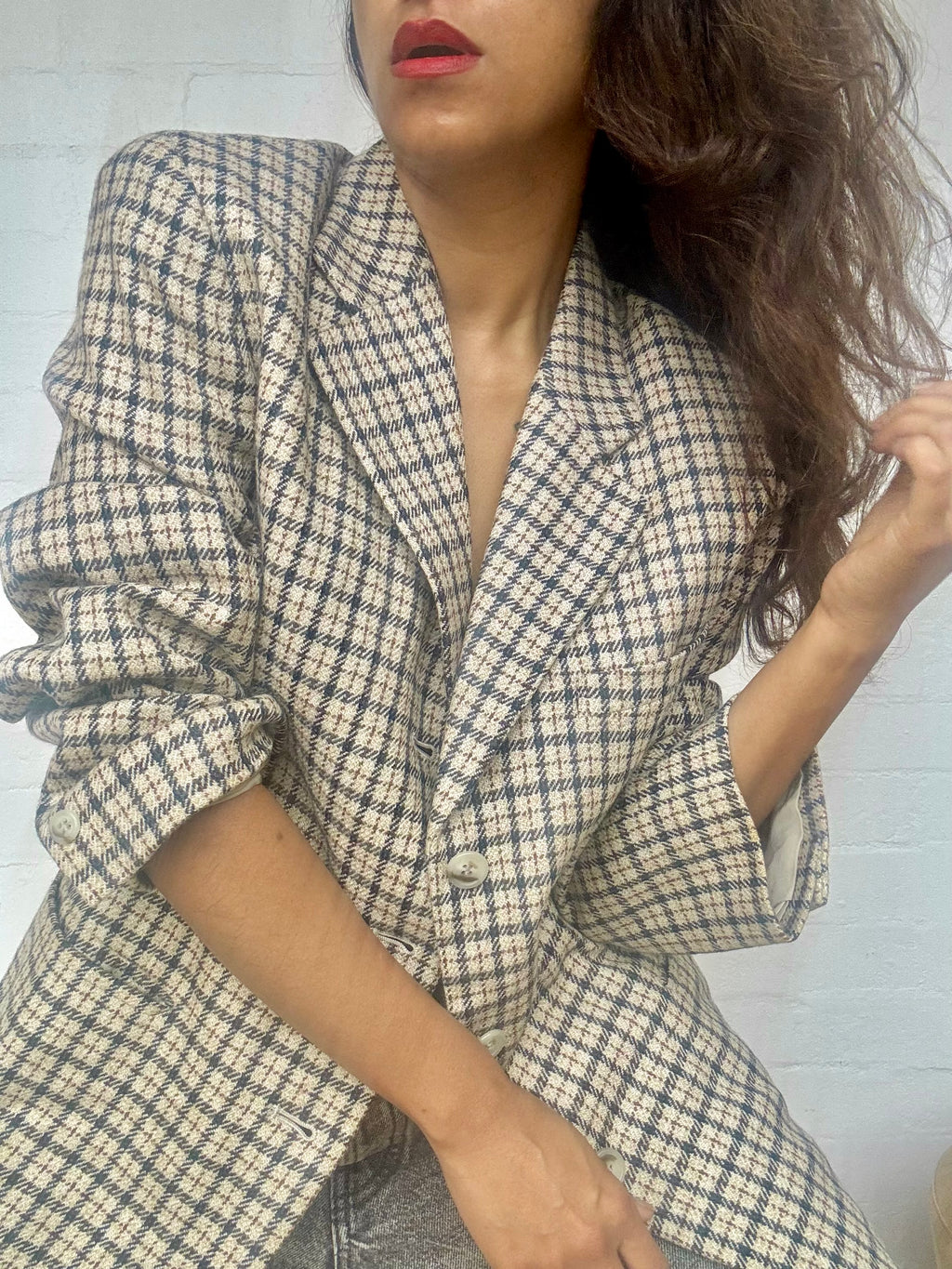 Authentic Dior 90's Check Blazer