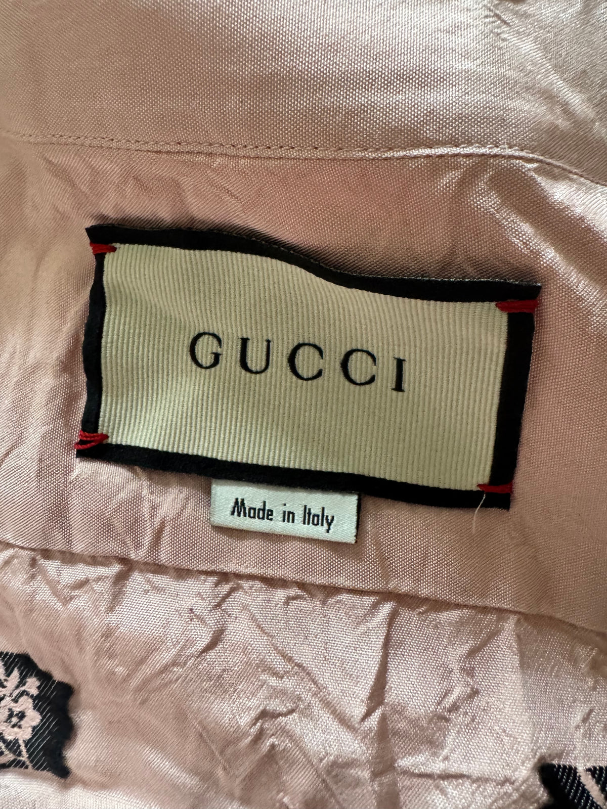 GUCCI Silk Bee & Flower Shirt