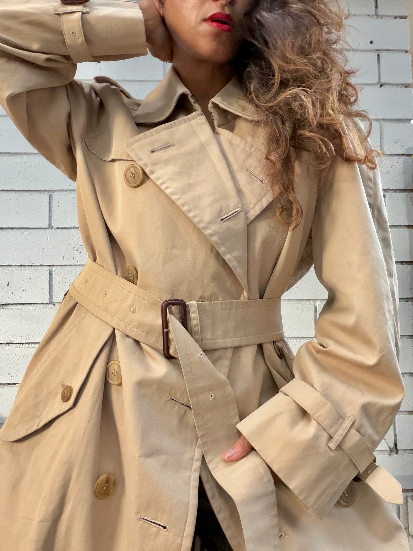 Burberry Double Breasted Trench Coat