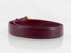 Vintage Céline 1990s Paris Arc de Triomphe Signature Leather Belt