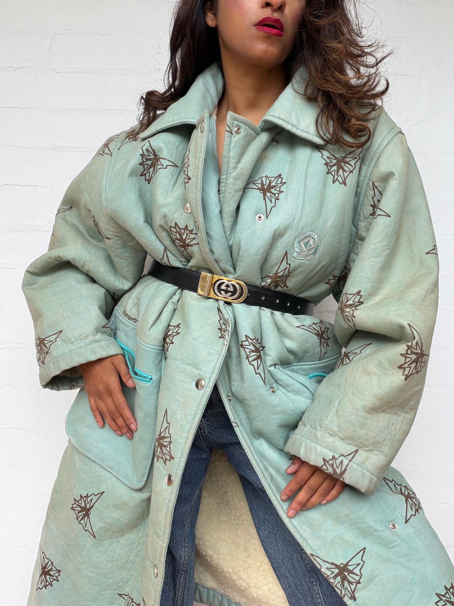 Vintage Christian Dior Shearling Coat