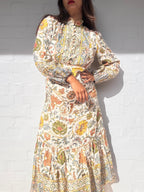 ZIMMERMANN Edie Border High Neck Dress In Crmp