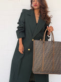 Rare Vintage Fendi Zucca Large Vertical Tote