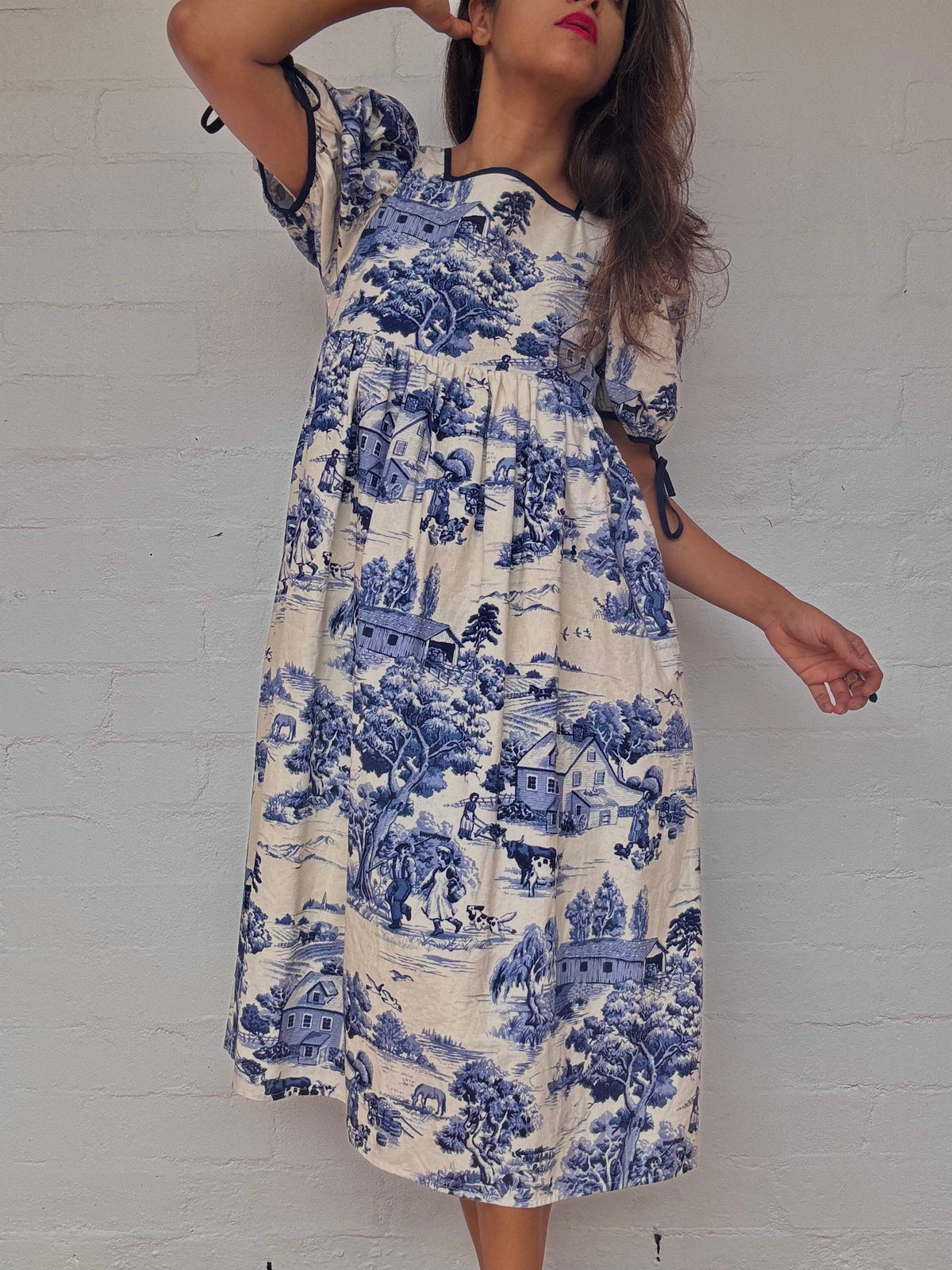 Vintage Printed Dress