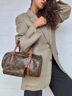 Authentic Louis Vuitton Monogram Papillon 30 Handbag with Mini Pouch