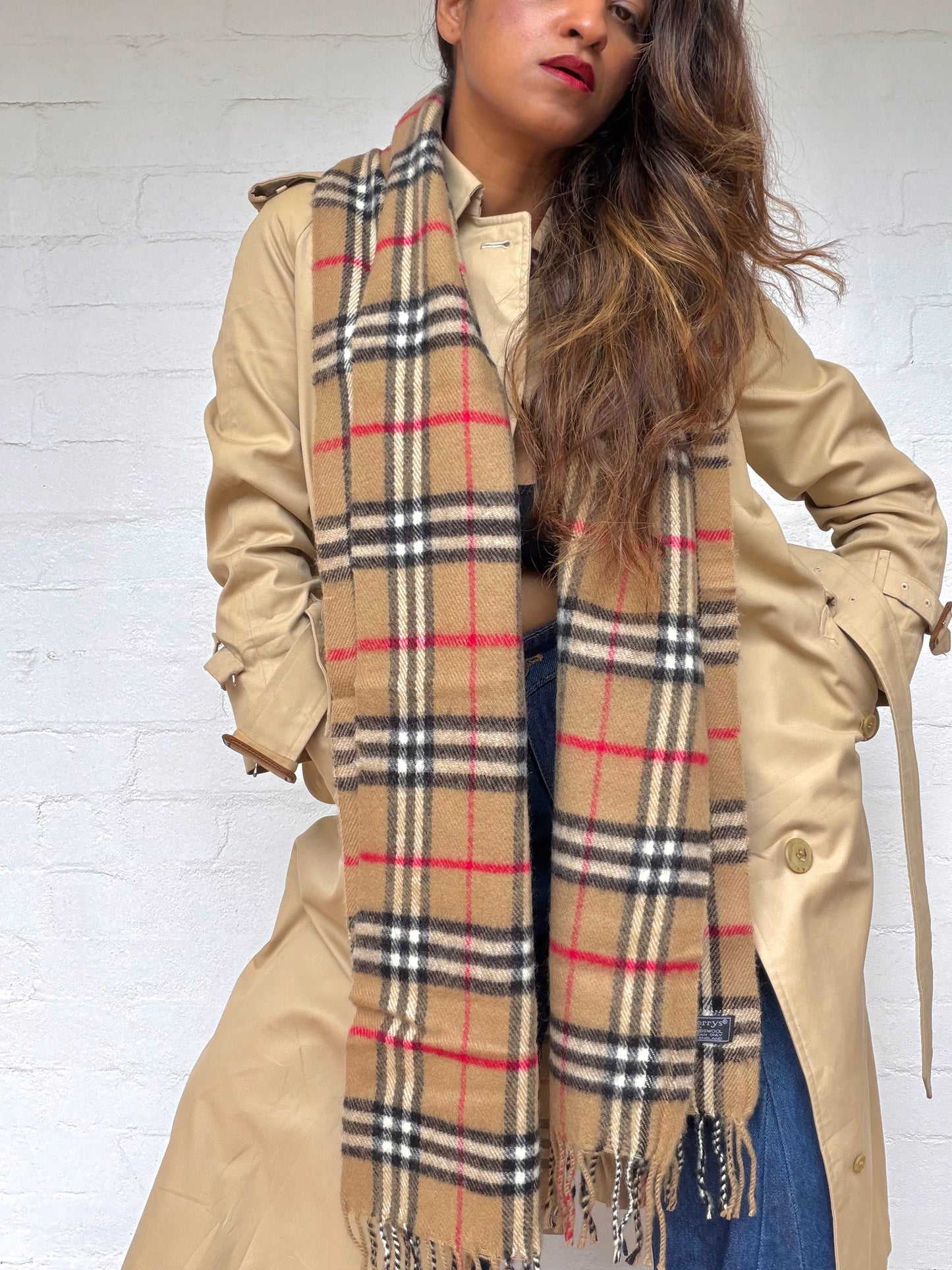 Authentic Burberry Lambswool Scarf
