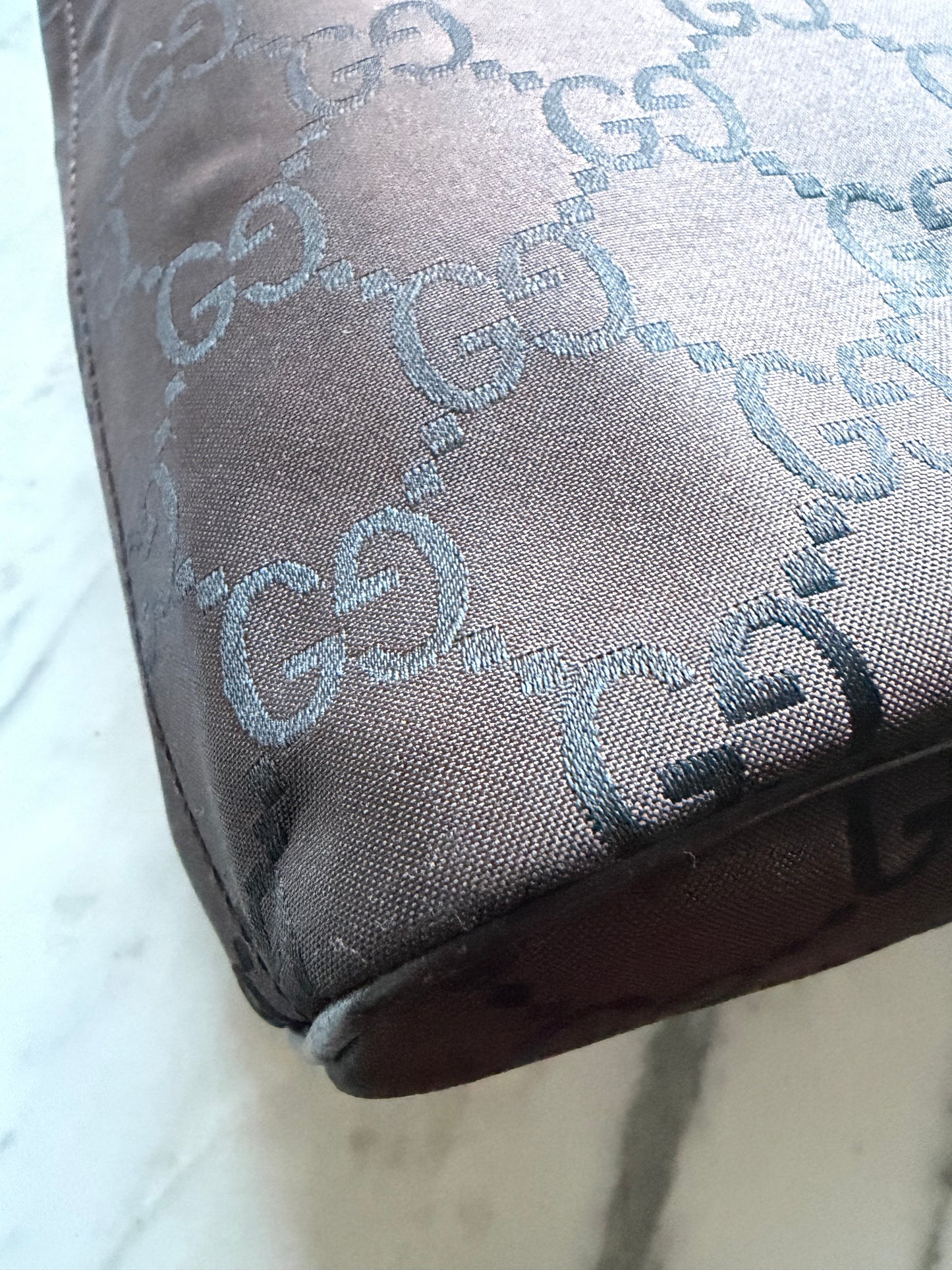 Vintage Gucci Nylon Bag - Dark Brown