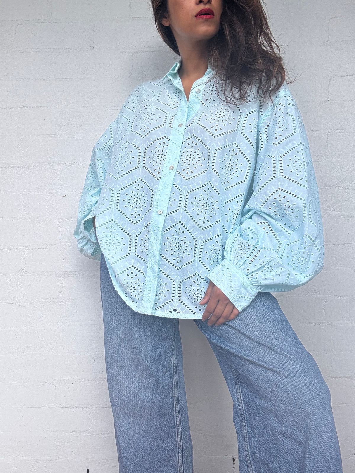 BNWT - Hannah Artwear Lace Shirt