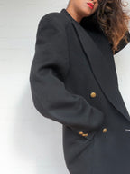 Rare Christian Dior Double-breasted tailored Blazer - Black