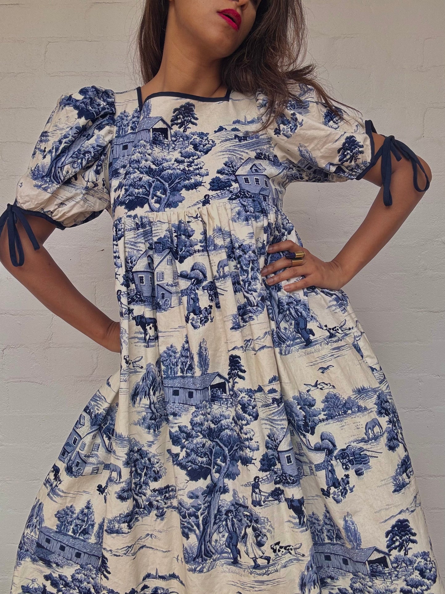 Vintage Printed Dress