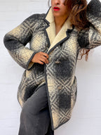 Vintage Reversible Mohair Coat -  Made in England