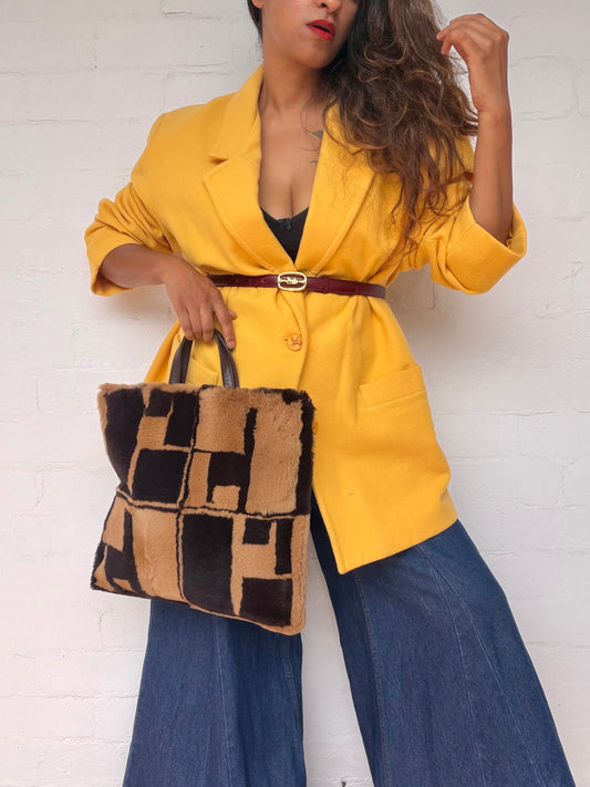 Rare Loewe Rare Shearling Bag