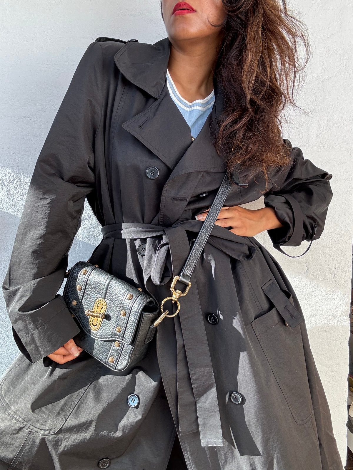 AJE Hutton Leather Crossbody Bag