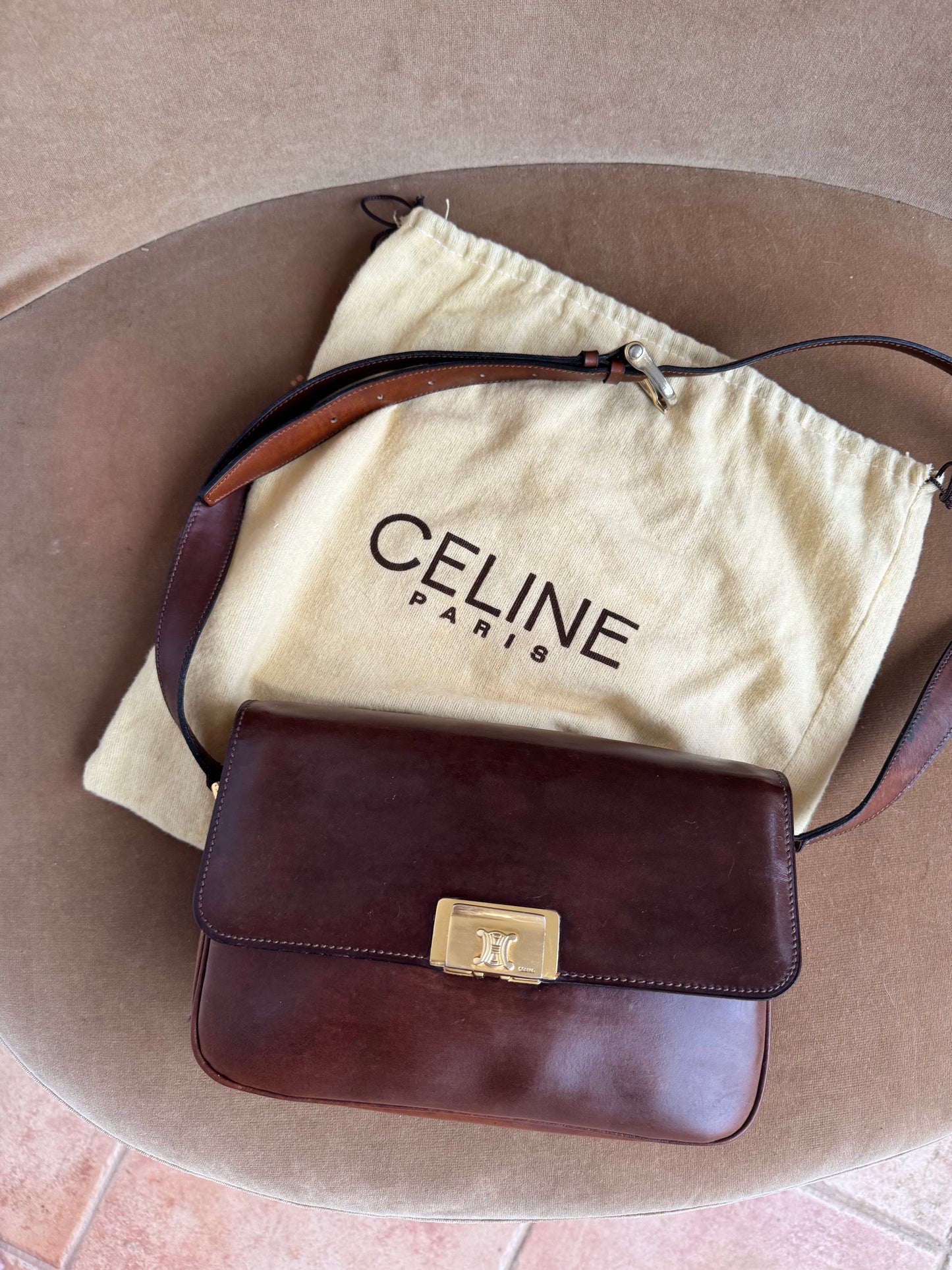 Rare Authentic Vintage Celine Triomphe Bag