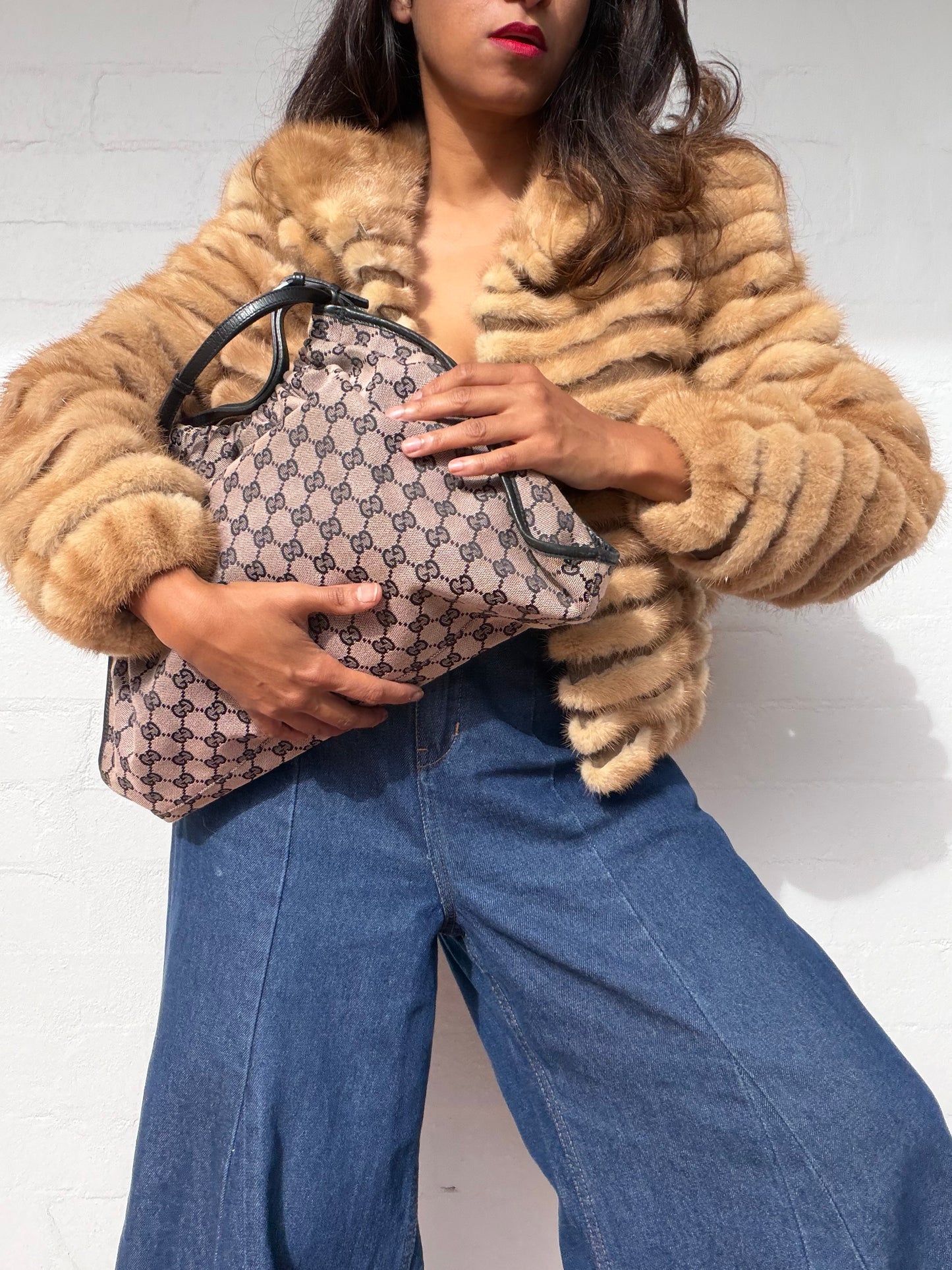 Gucci GG Monogram Canvas Shoulder Bag