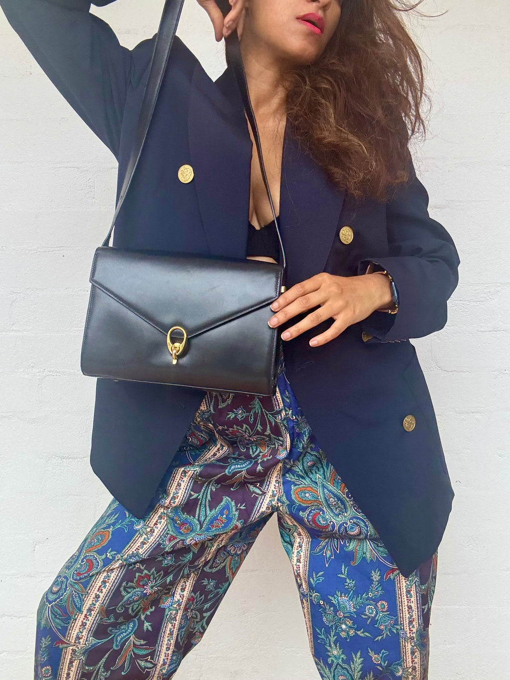 Authentic Vintage 1970's CELINE Calf Leather Bag
