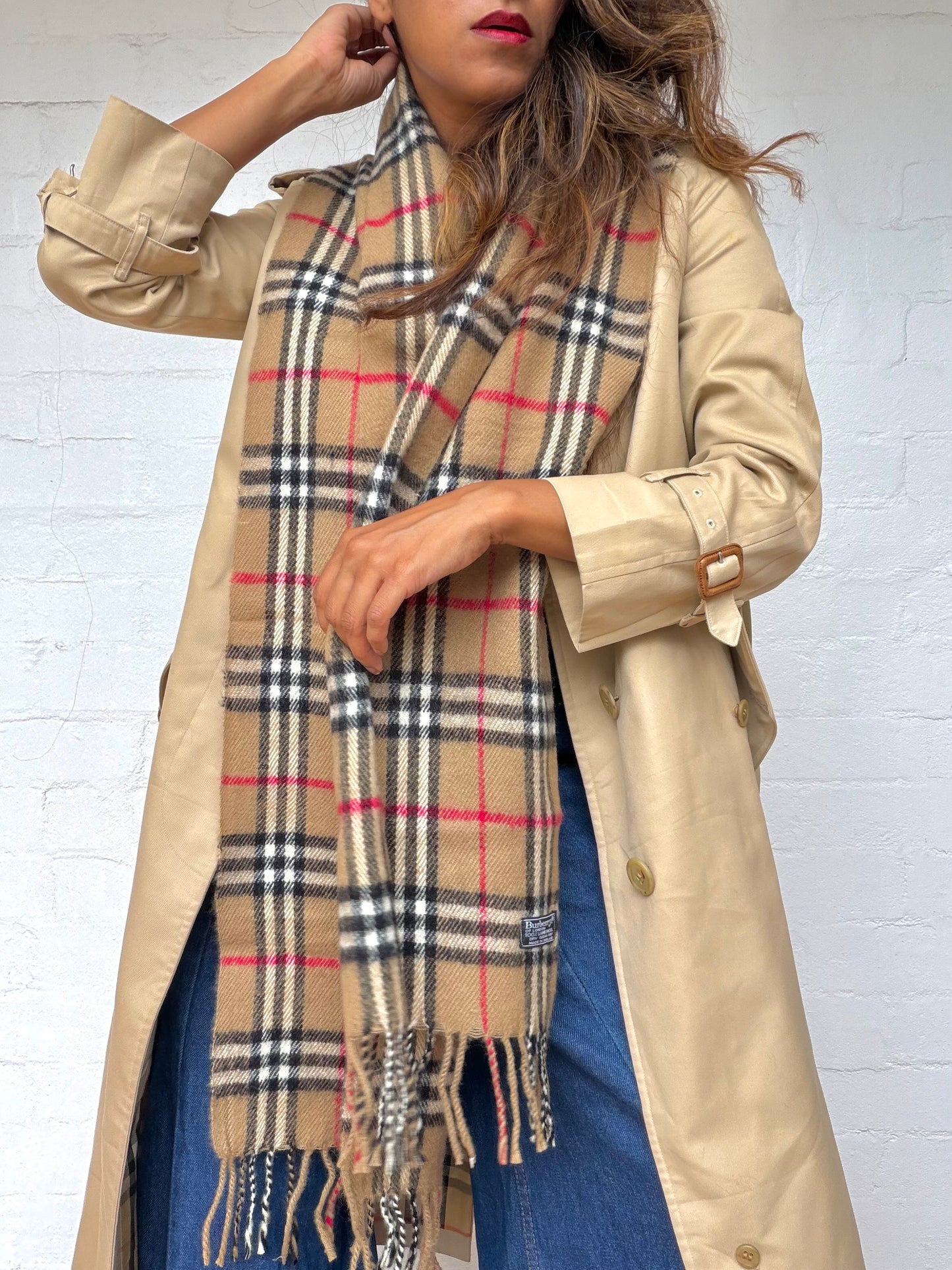 Authentic Burberry Lambswool Scarf