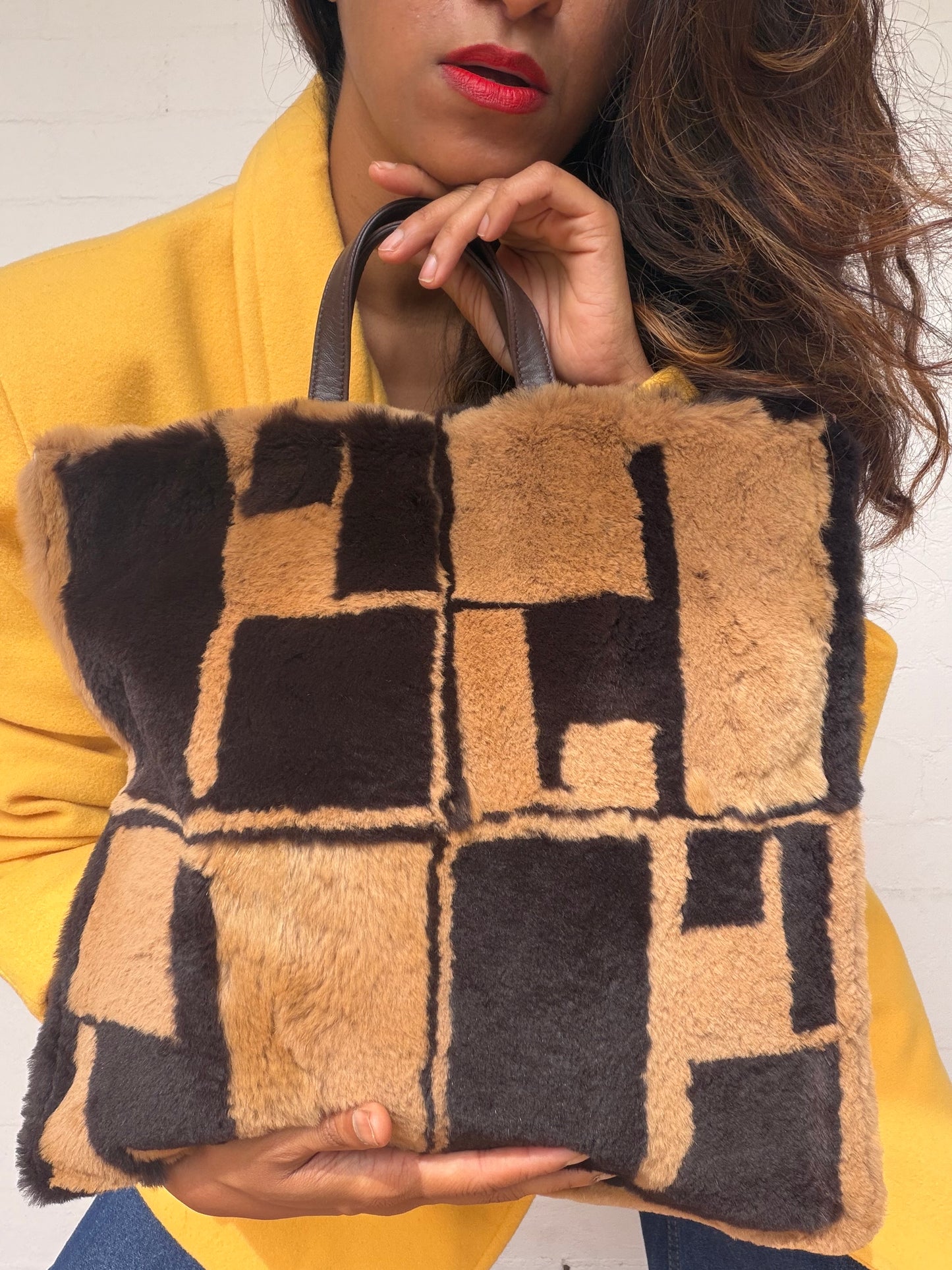 Rare Loewe Rare Shearling Bag