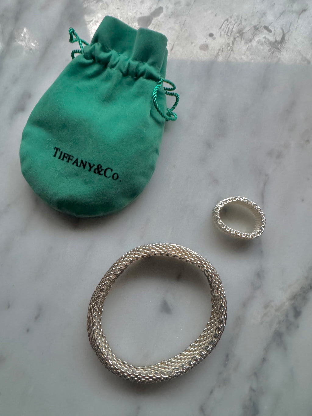 Vintage Tiffany & Co. Somerset Bracelet & Ring Set