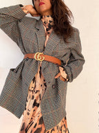 Vintage Wool Plaid Blazer