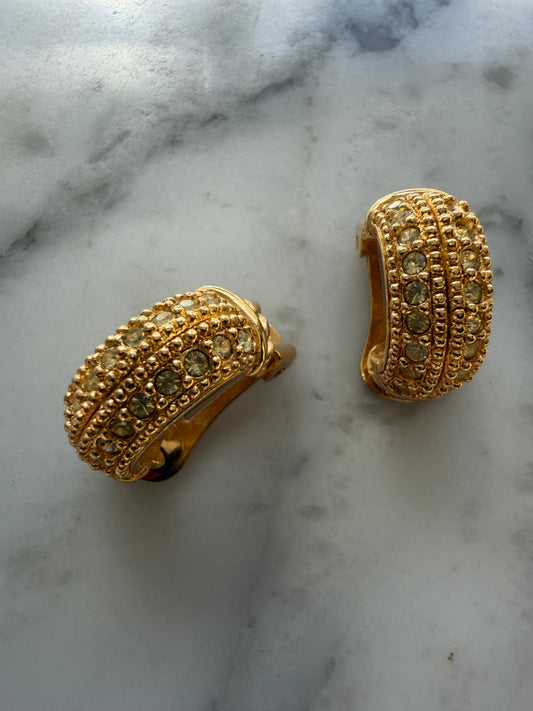 Vintage Christian Dior Clip-On Earrings