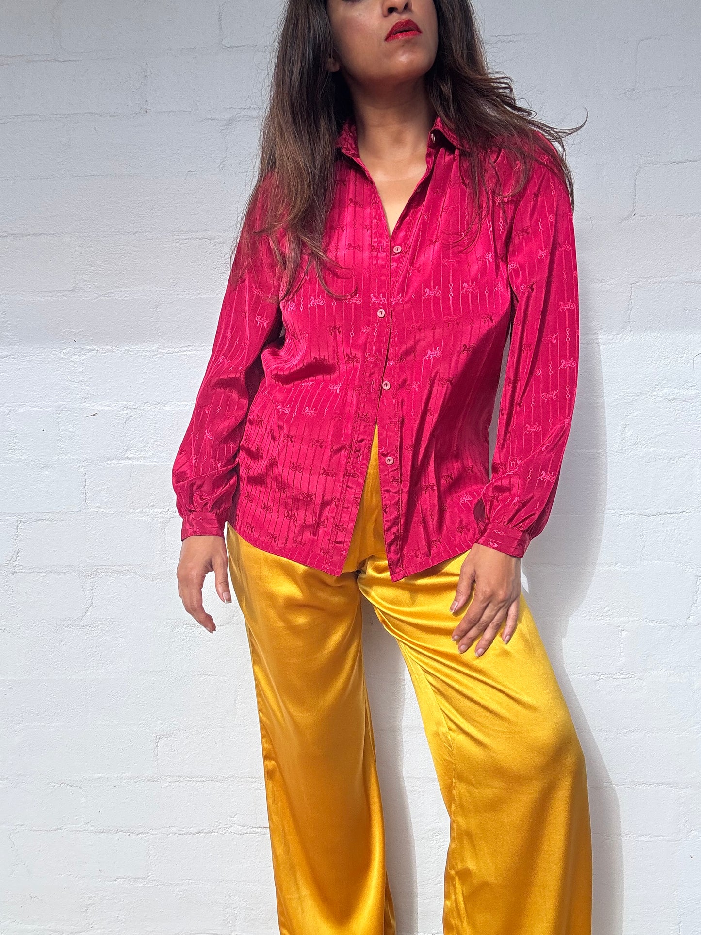 1970's Vintage Monogram Carriage Shirt
