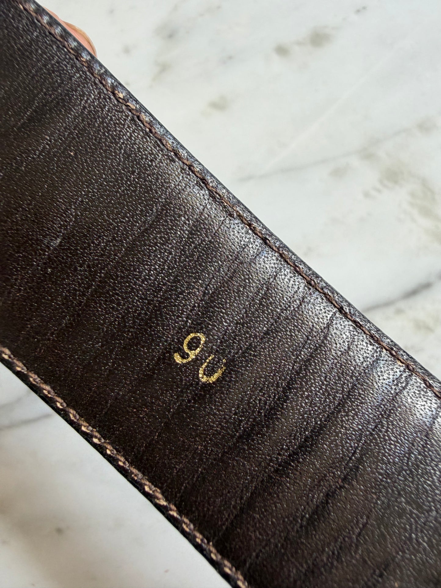 Vintage Gucci Belt - Dark Brown