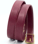 Vintage Christian Dior Bordeaux Leather Belt