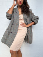 Vintage Wool Plaid Blazer