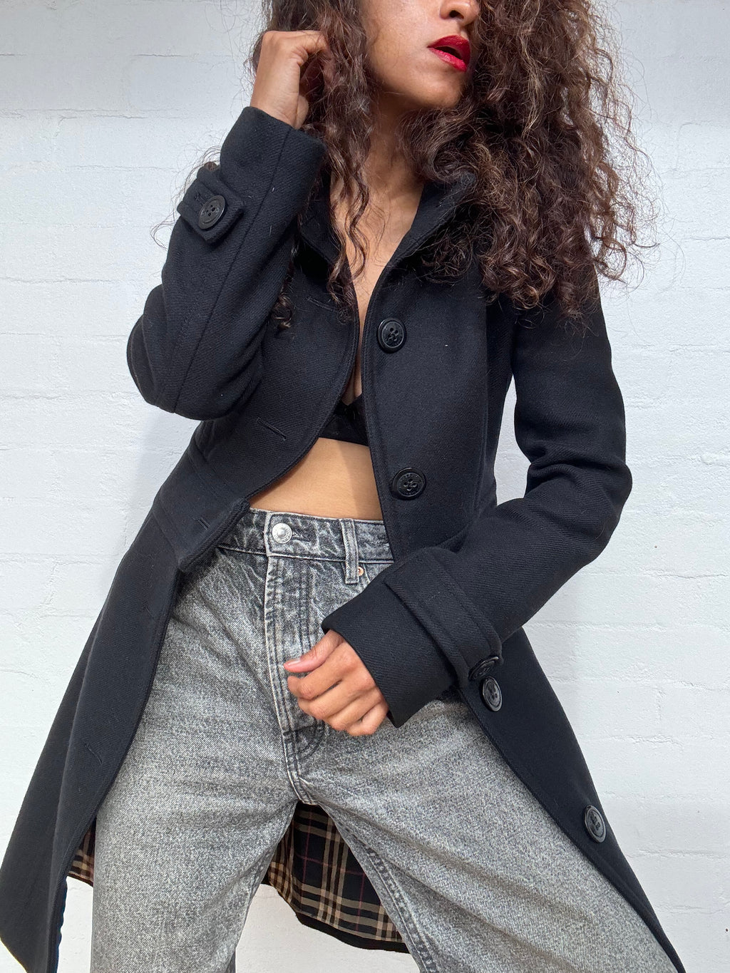 Burberry Angora Wool Coat
